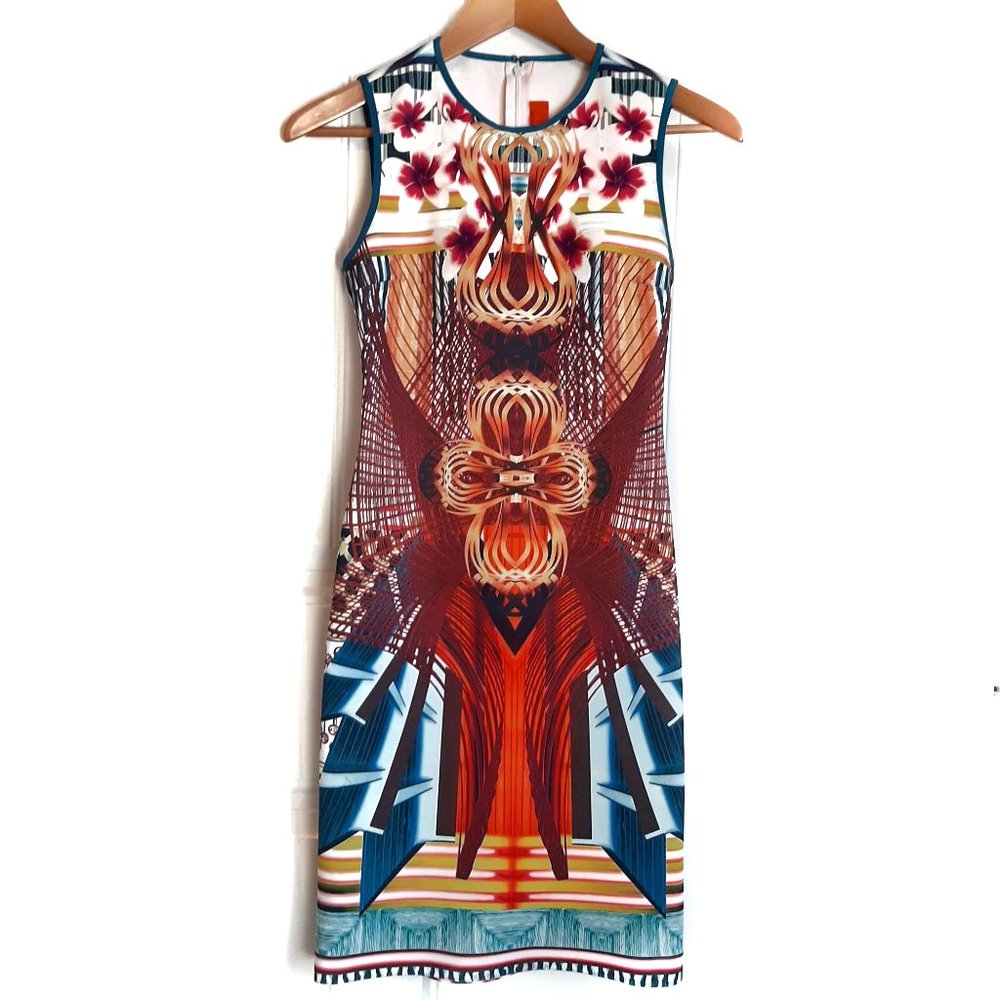Clover Canyon Scuba Geometric Print Dress - XS
